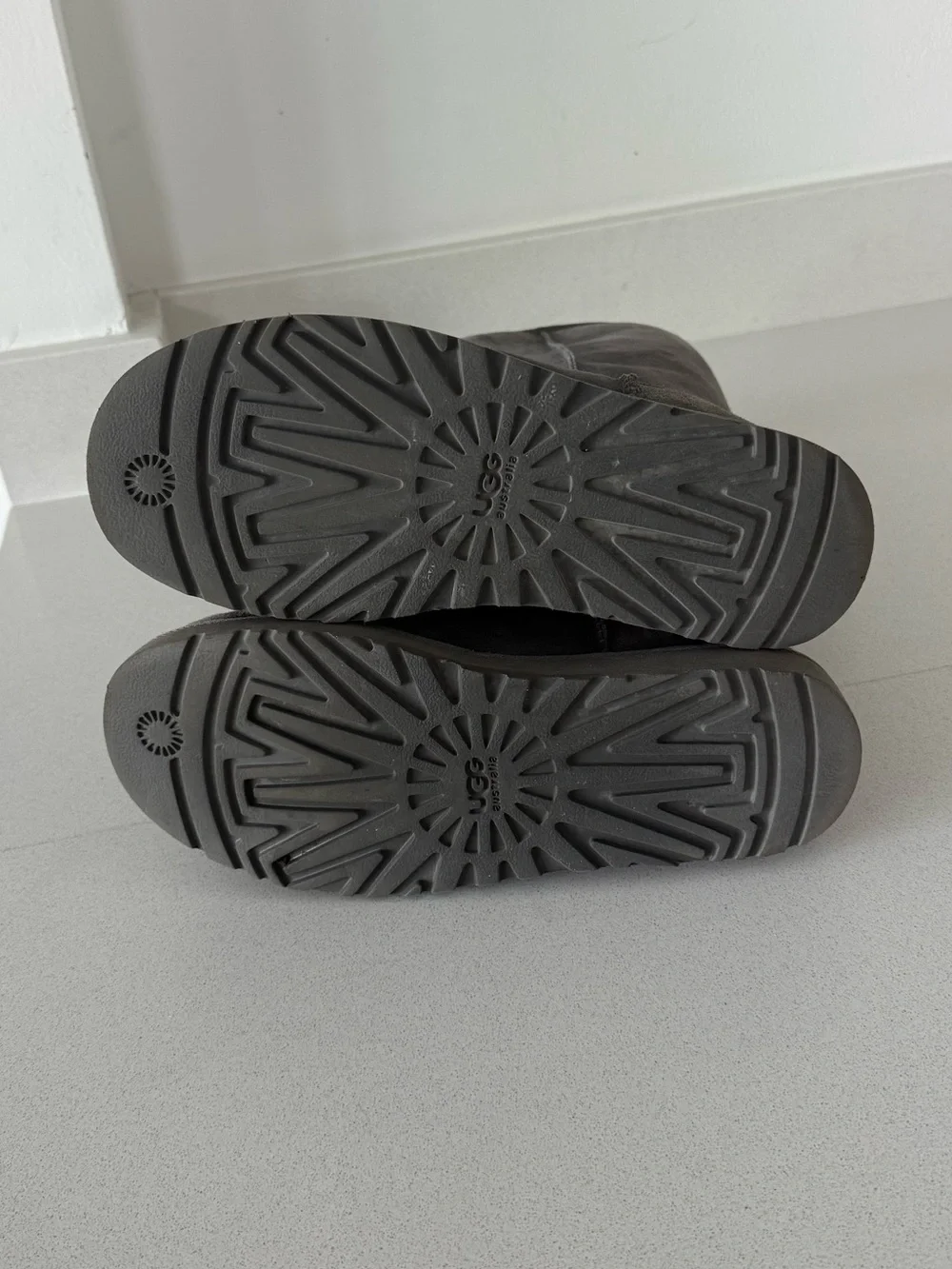 UGG Charcoal Suede Tall Boots